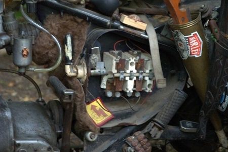 Motorrad in Nahaufnahme