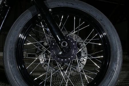 Frisco Motorrad Nahaufnahme vom Reifen