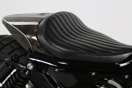 Scoutster Motorrad Nahaufnahme vom Sitz