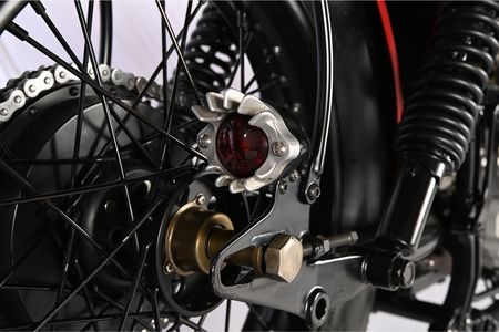 Motorrad Pandoras Box Nahaufnahme