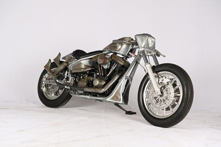 Motorrad Race 120 von der Seite