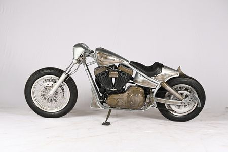 Motorrad Race 120 von der Seite