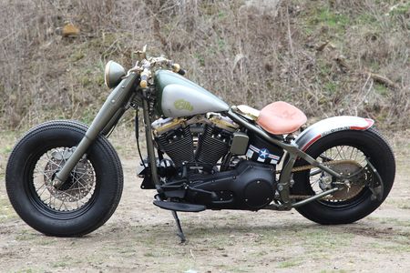 Ellie Motorrad von der Seite